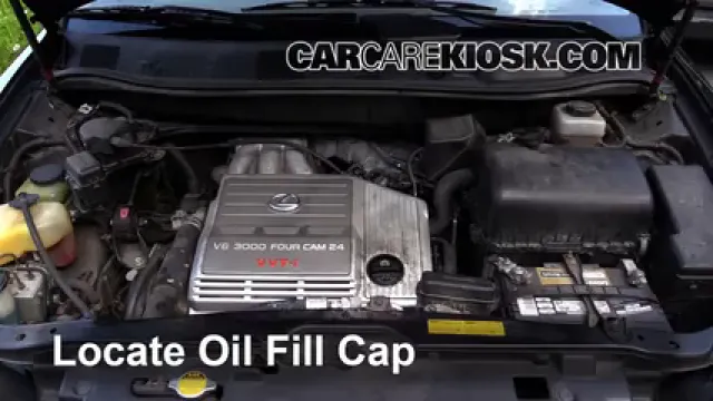 2003 Lexus RX300 3.0L V6 Aceite Agregar aceite